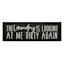 The Laundry Is Looking At Me Dirty Again Canvas Wall Art, 36x12