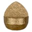 Crosby St. Textured Gold Metal Wall Planter, 10x12