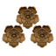 Honeybloom 3-Piece Metallic Flower Wall Art