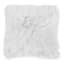 White Angora Faux Fur Throw Pillow, 24"