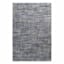 (A410) Strato Hatchure Blue Woven Shag Runner, 2x6