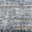 (A410) Strato Hatchure Blue Woven Shag Runner, 2x6