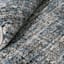 (A410) Strato Hatchure Blue Woven Shag Runner, 2x6