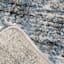 (A410) Strato Hatchure Blue Woven Shag Runner, 2x6
