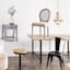 Found & Fable Loggy Wood & Metal Dining Table, 71"