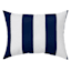 Providence Navy Awning Striped Outdoor Oblong Throw Pillow, 16x12