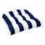 Providence Navy Blue Awning Striped Outdoor Wicker Seat Cushion