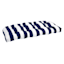 Providence Navy Blue Awning Striped Outdoor Wicker Settee Cushion
