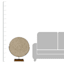 29In Circle Reed/Wood Floor Decor