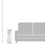 White Wooden Lantern with Rope Handle, 24"