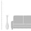White Wooden Floor Vase, 36"