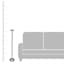 Silver Pillar Candle Holder, 36"