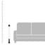 Oversized Black Square Candle Holder, 31.5"