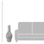 Mosaic Metal Floor Vase, 29"