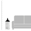 White Metal & Wood Lantern, 29"