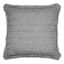 Grey Woven Striped Fringe Throw Pillow, 20"