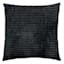 Black Check Plush Throw Pillow, 18"