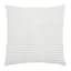 White Check Plush Throw Pillow, 18"