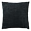 Black Plush Check Throw Pillow, 24"