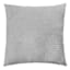 Grey Plush Check Throw Pillow, 24"