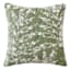 Green Firefly Floral Embroidered Throw Pillow, 18"