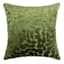 Sasha Green Leaves Chenille Throw Pillow, 18"