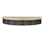 Found & Fable Ornate Metal & Wood Wall Shelf, 15x3