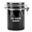 Hey There, Sugar Black Kitchen Canister, 7.3"