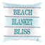Ty Pennington Beach, Blanket, Bliss Striped Square Outdoor Throw Pillow, 16"
