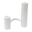 Tracey Boyd White Ceramic Candle Holder, 6"
