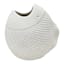 Tracey Boyd White Fish Ceramic Vase, 6"