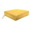 Butter Yellow Canvas Outdoor Gusseted Deep Seat Cushion