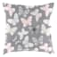 Laila Ali Grey Mix Butterfly Outdoor Throw Pillow, 16"