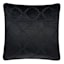 Black Geo Embossed Velvet Throw Pillow, 18"