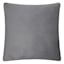 Charcoal Grey Diagonal Striped Throw Pillow, 18"