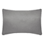 Grey Geo Velvet Oblong Throw Pillow, 13x20