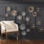 3-Piece Gold Urchin Wall Art Set, 6"/8"/10"