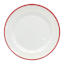 Bistro Red Rim Melamine Salad Plate