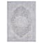 (B785) Colin Blue Medallion Washable Area Rug, 5x7