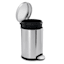 SimpleHuman Round Bathroom Brushed Stainless Steel Step Trash Can, 4.5l (1.2gal)