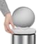 SimpleHuman Round Bathroom Brushed Stainless Steel Step Trash Can, 4.5l (1.2gal)