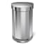 SimpleHuman Stainless Steel Semi-Round Liner Rim Step Trash Can, 45l (11.8gal)