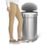 SimpleHuman Stainless Steel Semi-Round Liner Rim Step Trash Can, 45l (11.8gal)