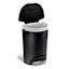SimpleHuman Semi-Round Black Kitchen Step Trash Can with Lid Lock, 50l (13.2gal)