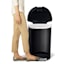 SimpleHuman Semi-Round Black Kitchen Step Trash Can with Lid Lock, 50l (13.2gal)