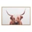 Ty Pennington Framed Highland Cow Canvas Wall Art, 30x19