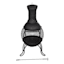 Black Steel Outdoor Chimenea