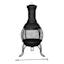 Black Steel Outdoor Chimenea