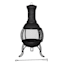 Black Steel Outdoor Chimenea