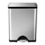 SimpleHuman Classic Brushed Stainless Steel Step Trash Can, 50l (13.2gal)